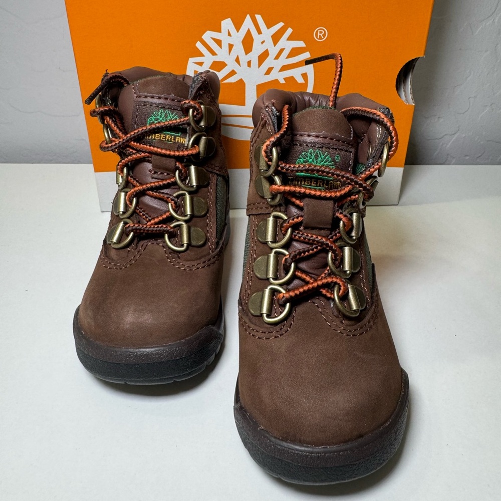 NWT Timberland Boys' 6" Field Nubuck Leather and Mesh Boots (Infant)